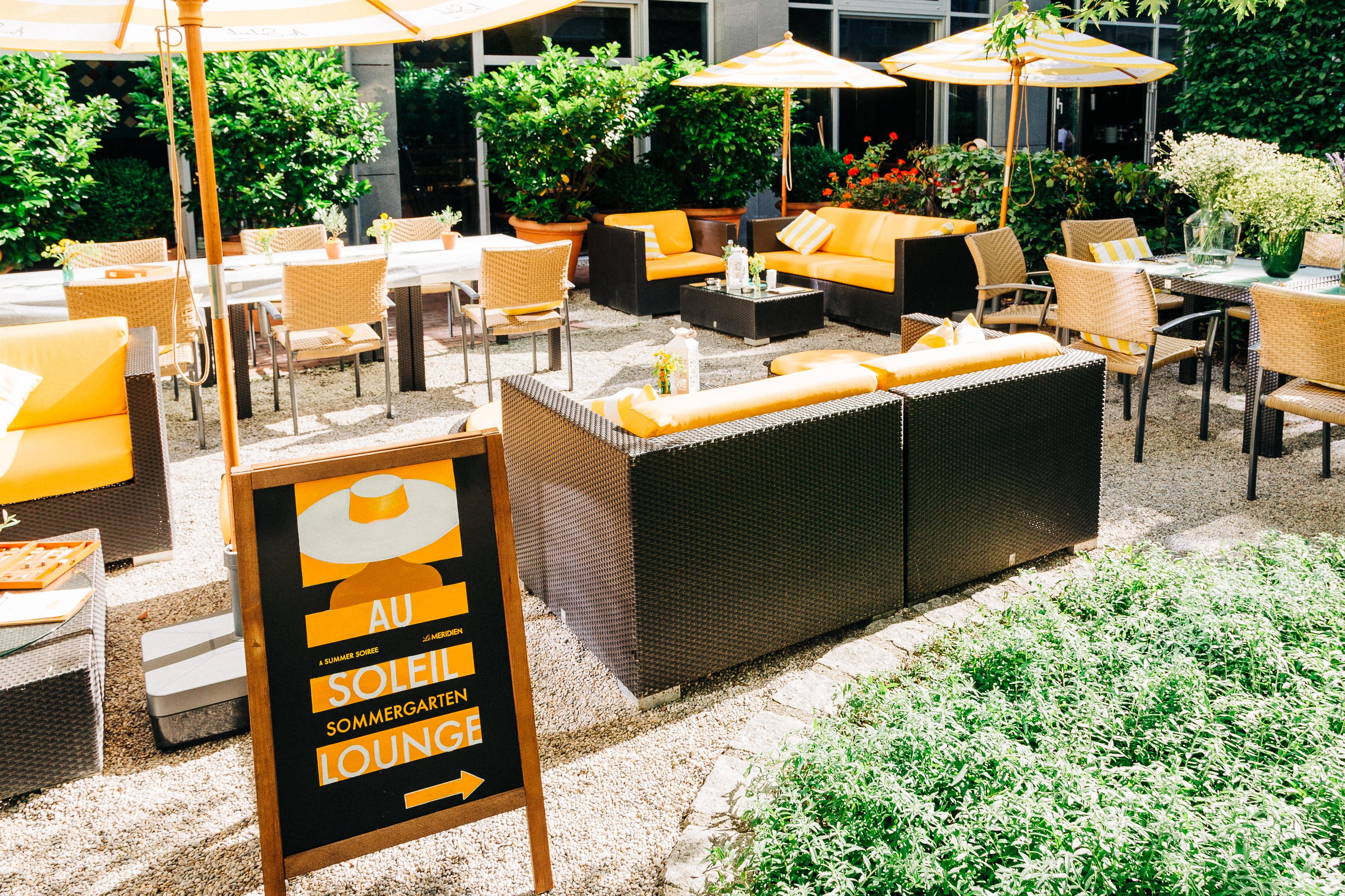 فندق لو ميريديان ميونيخ المظهر الخارجي الصورة The hotel's garden